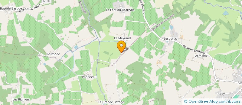 localisation de l'entreprise MONSIEUR THIERRY SERGENTON  RAZAC-DE-SAUSSIGNAC