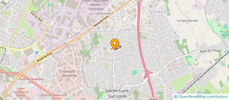 localisation de l'entreprise MONSIEUR THIERRY SERVETTO à SAINTE-LUCE-SUR-LOIRE