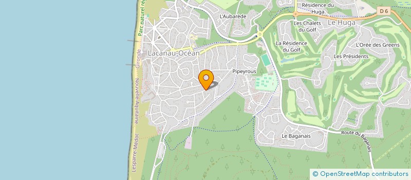 localisation de l'entreprise MONSIEUR THIERRY SEVAL  LACANAU