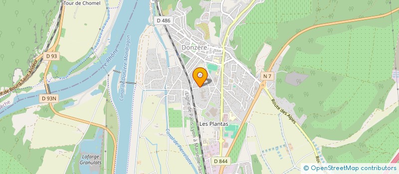 localisation de l'entreprise MONSIEUR THIERRY SIBRA  DONZERE