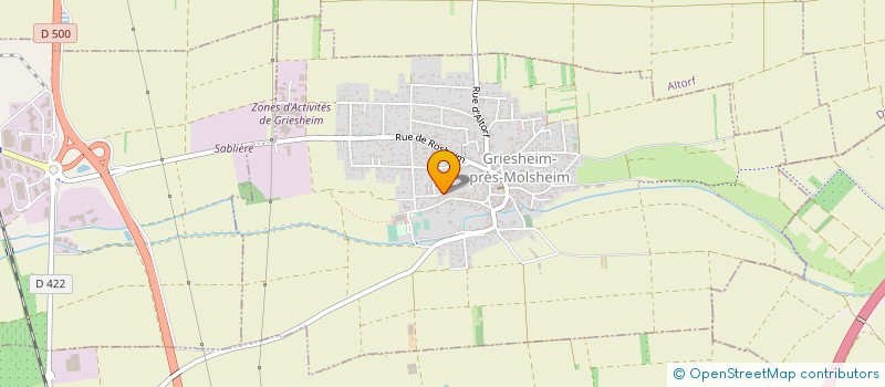 localisation de l'entreprise MONSIEUR THIERRY SIEGLER  GRIESHEIM-PRES-MOLSHEIM