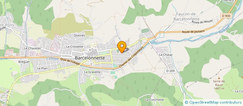 localisation de l'entreprise MONSIEUR THIERRY SIGNORET à FAUCON-DE-BARCELONNETTE
