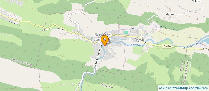 localisation de l'entreprise MONSIEUR THIERRY SIMON à LA BASTIDE-SUR-L'HERS