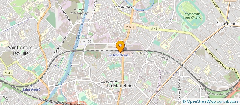 localisation de l'entreprise MONSIEUR THIERRY SIX à LA MADELEINE