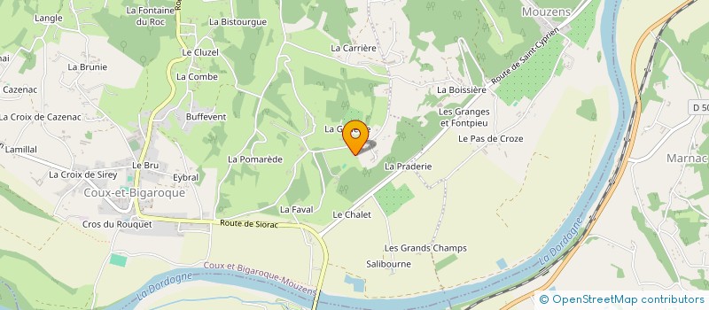 localisation de l'entreprise MONSIEUR THIERRY SOUBRIER à COUX ET BIGAROQUE-MOUZENS