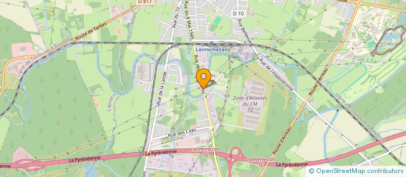 localisation de l'entreprise MONSIEUR THIERRY STAUT  LANNEMEZAN