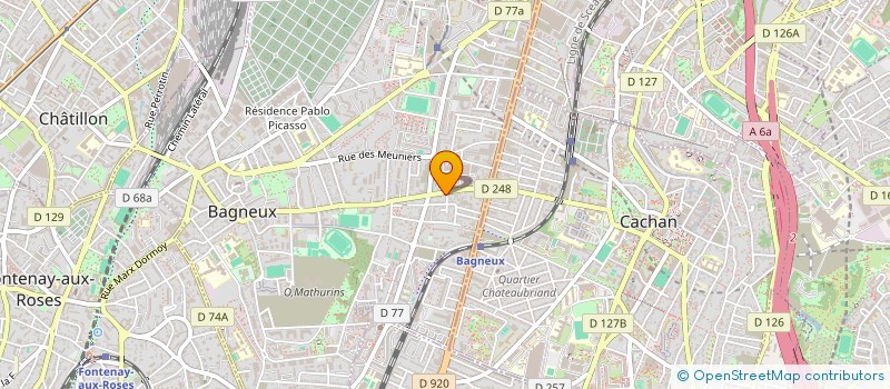 localisation de l'entreprise MONSIEUR THIERRY STCHEKINE à BAGNEUX