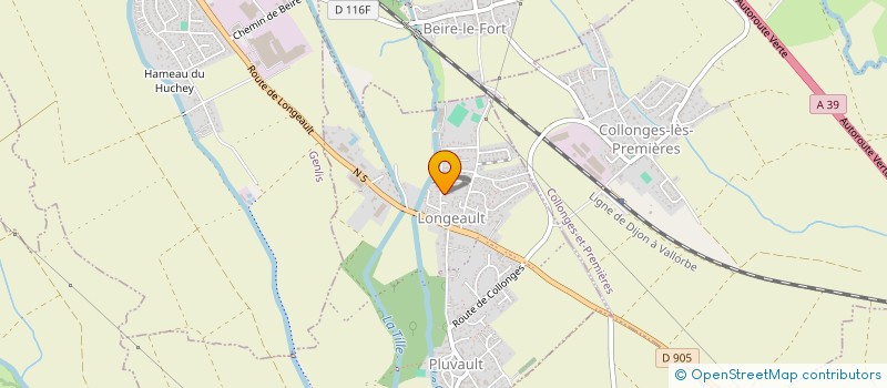 localisation de l'entreprise MONSIEUR THIERRY STEPHAN  AUXONNE