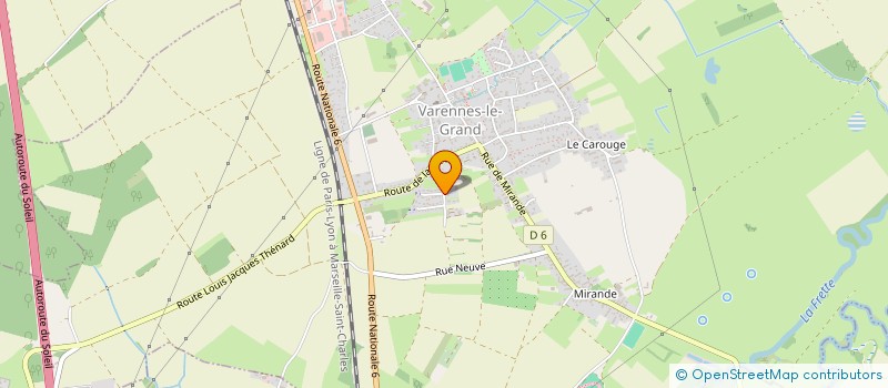 localisation de l'entreprise MONSIEUR THIERRY SUCHET  VARENNES-LE-GRAND