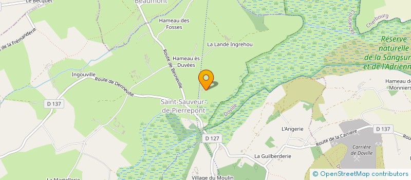 localisation de l'entreprise MONSIEUR THIERRY SURCOUF  SAINT-SAUVEUR-DE-PIERREPONT