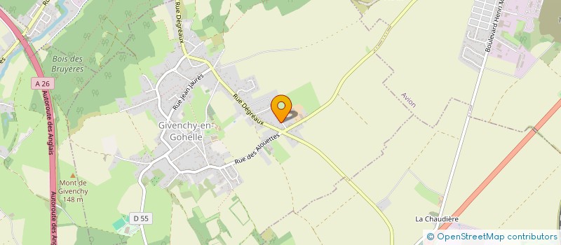 localisation de l'entreprise MONSIEUR THIERRY SWIERGIEL  GIVENCHY-EN-GOHELLE