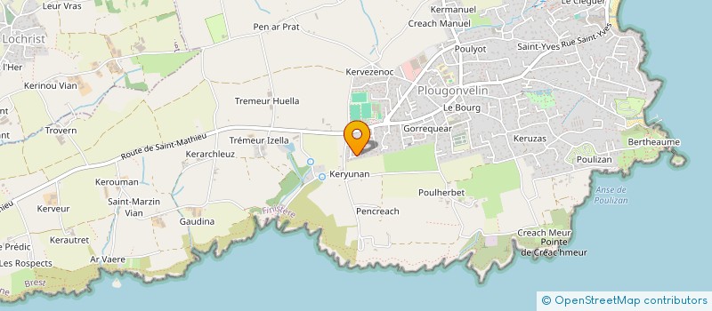 localisation de l'entreprise MONSIEUR THIERRY TABURET  LE CONQUET