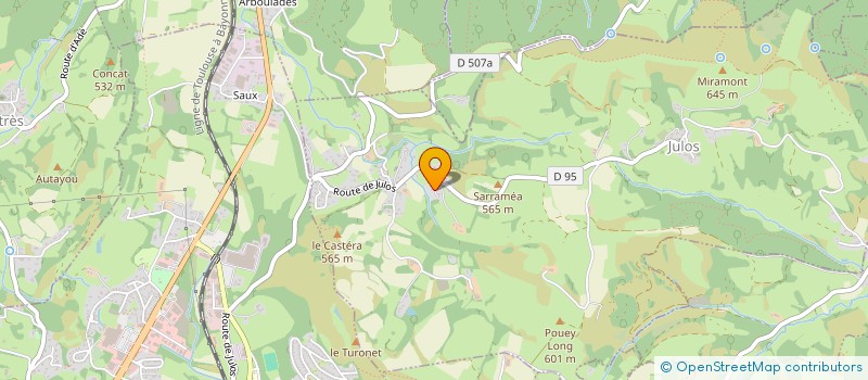 localisation de l'entreprise MONSIEUR THIERRY TACHOUERES  JULOS