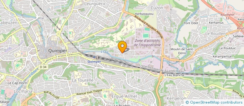 localisation de l'entreprise MONSIEUR THIERRY TANTER à QUIMPER