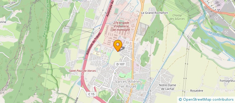 localisation de l'entreprise MONSIEUR THIERRY TAUREL  VARCES-ALLIERES-ET-RISSET