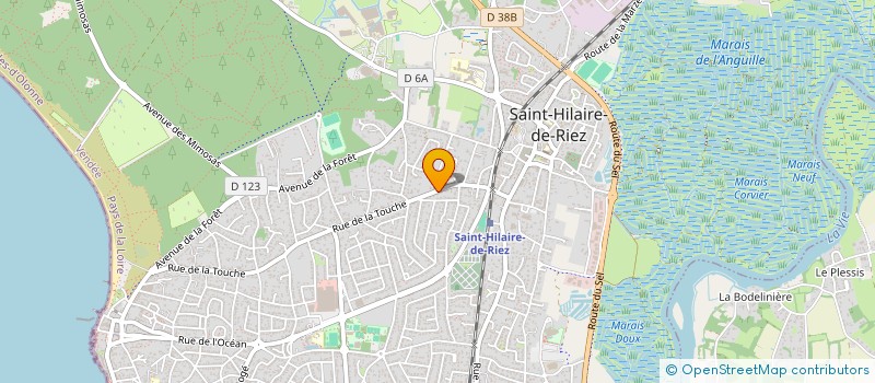 localisation de l'entreprise MONSIEUR THIERRY TEMPLAI  SAINT-HILAIRE-DE-RIEZ