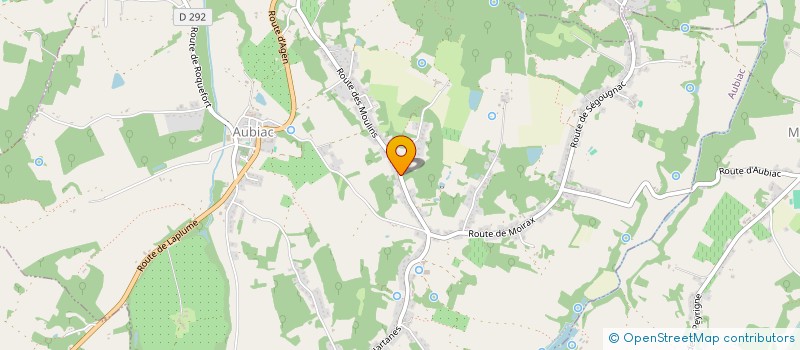 localisation de l'entreprise MONSIEUR THIERRY TESQUET  AUBIAC