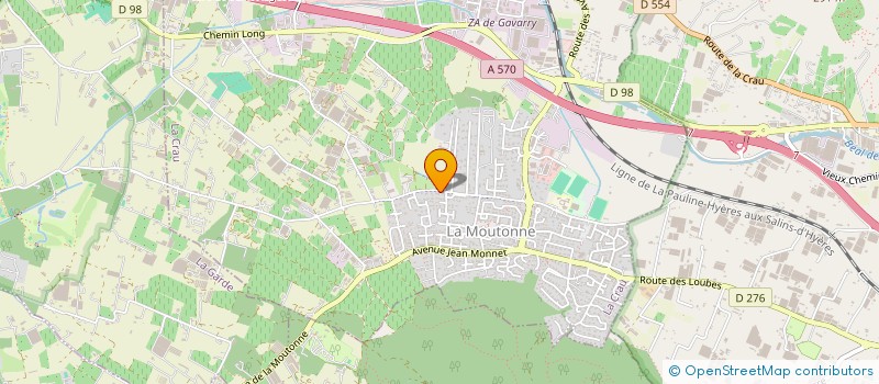 localisation de l'entreprise MONSIEUR THIERRY TESSANNE  LA CRAU