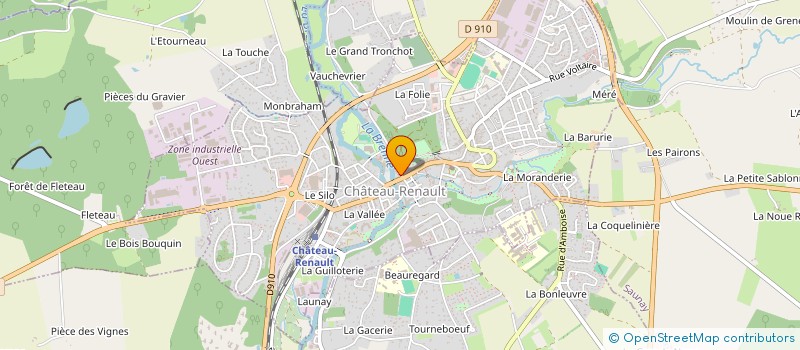 localisation de l'entreprise MONSIEUR THIERRY TESTARD à CHATEAU-RENAULT