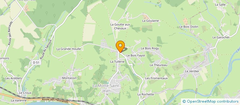 localisation de l'entreprise MONSIEUR THIERRY THENET  LA MOTTE-SAINT-JEAN