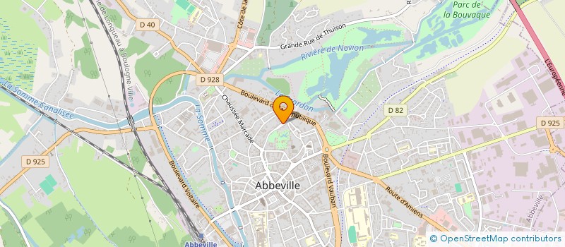 localisation de l'entreprise MONSIEUR THIERRY THIBAUDEAU  ABBEVILLE