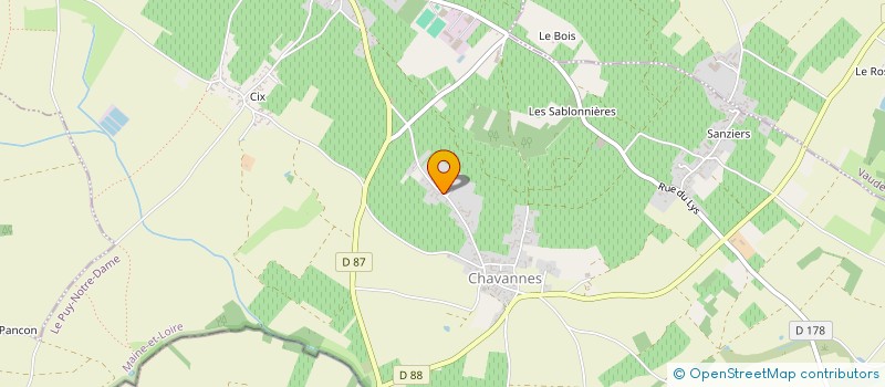 localisation de l'entreprise MONSIEUR THIERRY THIBAULT  BELLEVIGNE-LES-CHATEAUX