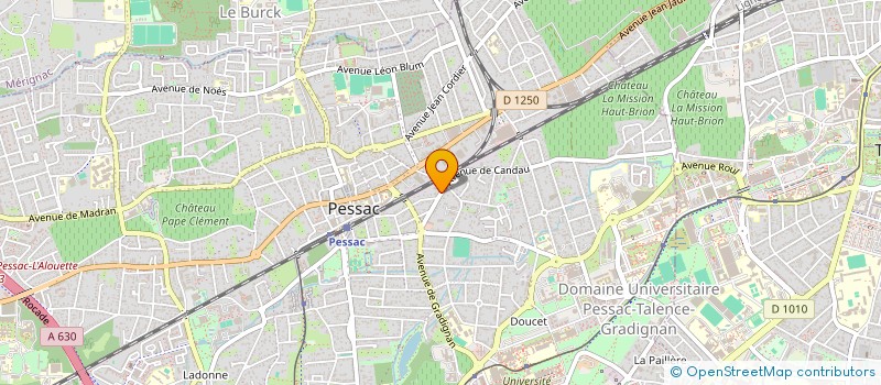 localisation de l'entreprise MONSIEUR THIERRY THIBAULT DE LA CARTE  PESSAC