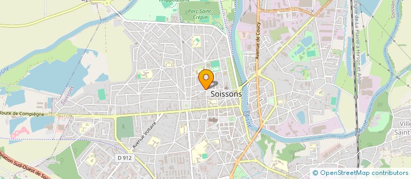 localisation de l'entreprise MONSIEUR THIERRY THIBAUX à SOISSONS
