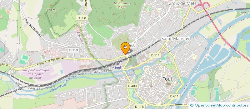 localisation de l'entreprise MONSIEUR THIERRY THIEBAUT  TOUL