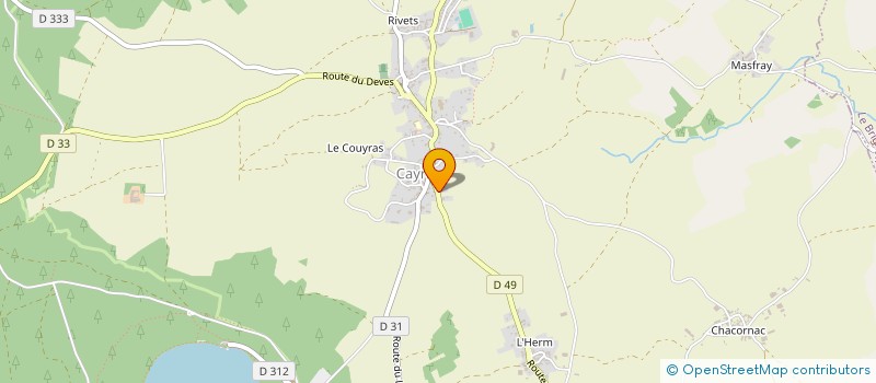 localisation de l'entreprise MONSIEUR THIERRY THOMAS à CAYRES