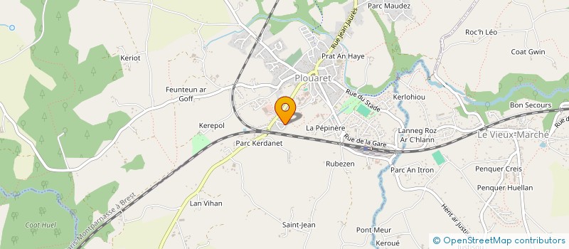 localisation de l'entreprise MONSIEUR THIERRY THOMAS  PLOUARET