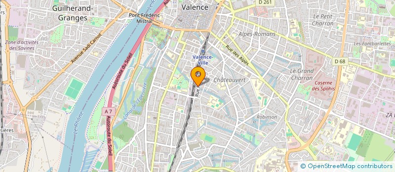 localisation de l'entreprise MONSIEUR THIERRY THORAL  VALENCE