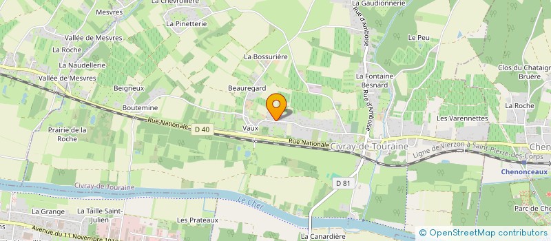 localisation de l'entreprise MONSIEUR THIERRY THOREAU à CIVRAY-DE-TOURAINE