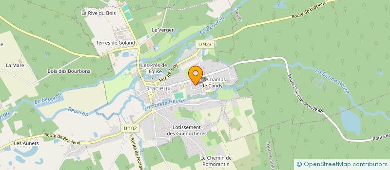 localisation de l'entreprise MONSIEUR THIERRY THUILLIEZ à BRACIEUX
