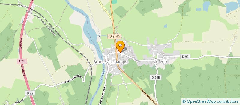 localisation de l'entreprise MONSIEUR THIERRY TINTURIER  BRUERE-ALLICHAMPS