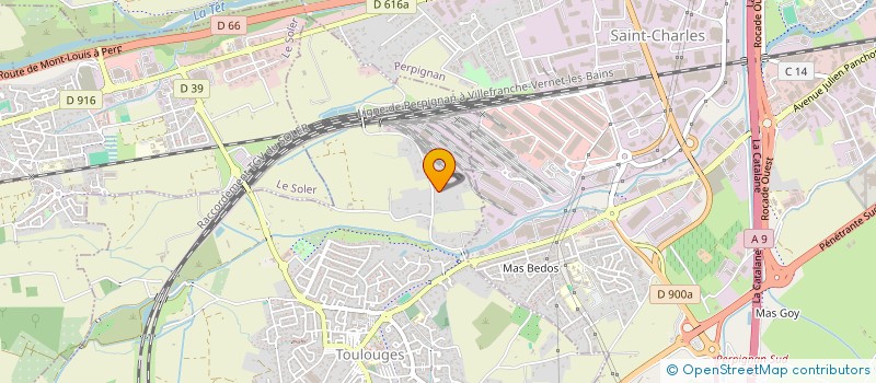 localisation de l'entreprise MONSIEUR THIERRY TIXADOR  TOULOUGES