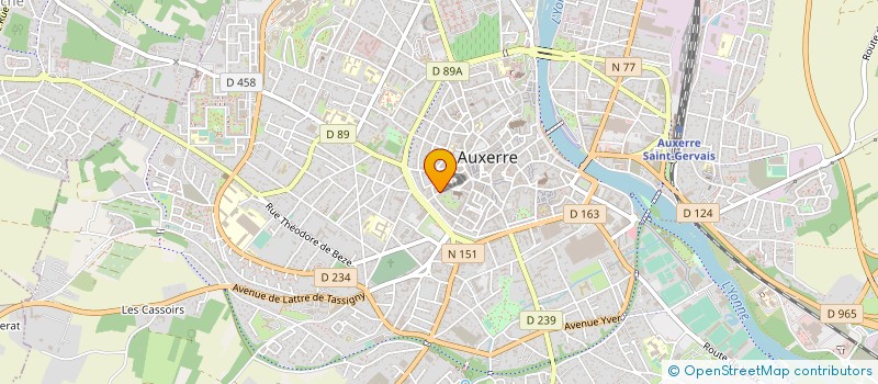 localisation de l'entreprise MONSIEUR THIERRY TOTAL  AUXERRE