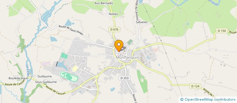 localisation de l'entreprise MONSIEUR THIERRY TOURBE  MONFLANQUIN