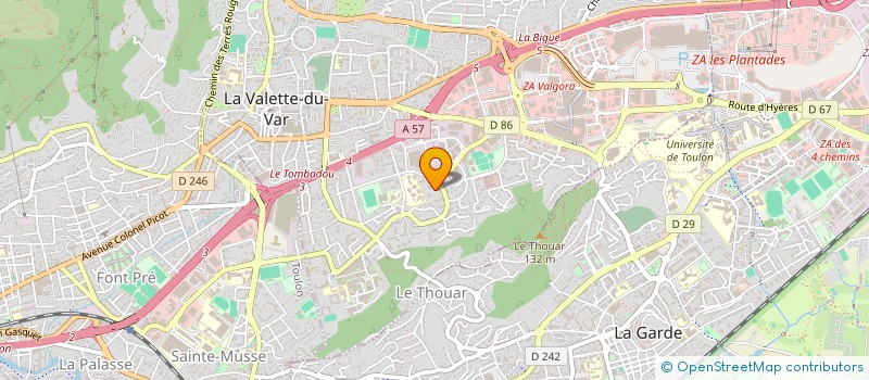 localisation de l'entreprise MONSIEUR THIERRY TOURNEUX à LA VALETTE-DU-VAR