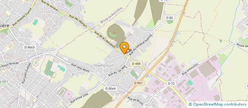 localisation de l'entreprise MONSIEUR THIERRY TOURSEL  HAILLICOURT