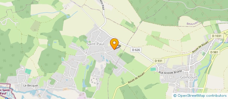 localisation de l'entreprise MONSIEUR THIERRY TOUZARD  SAINT-PAUL