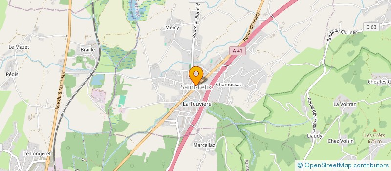 localisation de l'entreprise MONSIEUR THIERRY TOUZET  RUMILLY