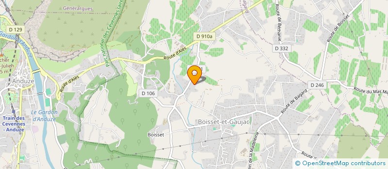 localisation de l'entreprise MONSIEUR THIERRY TRAVIER  BOISSET-ET-GAUJAC