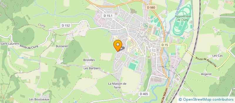 localisation de l'entreprise MONSIEUR THIERRY TREBOZ  CLUNY