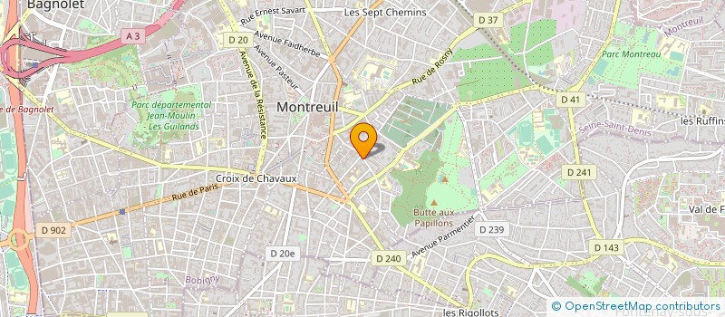 localisation de l'entreprise MONSIEUR THIERRY TRELLUYER  MONTREUIL