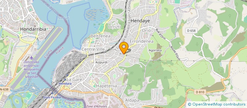 localisation de l'entreprise MONSIEUR THIERRY TREMULOT à HENDAYE