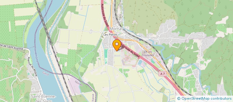 localisation de l'entreprise MONSIEUR THIERRY TRIAT  MORNAS