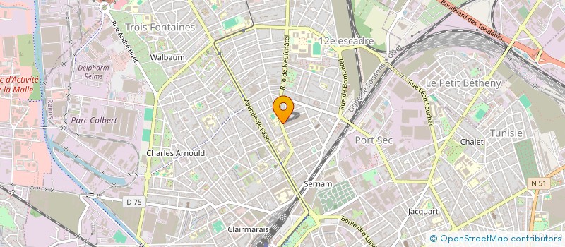 localisation de l'entreprise MONSIEUR THIERRY TRIGAUX  REIMS