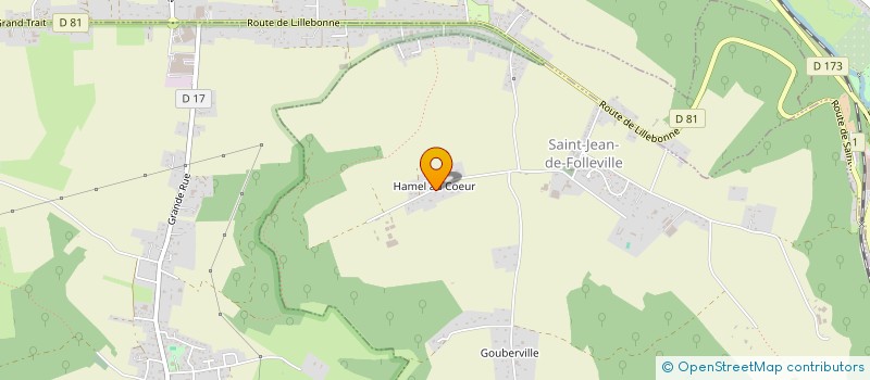 localisation de l'entreprise MONSIEUR THIERRY TROUVAY  SAINT-JEAN-DE-FOLLEVILLE