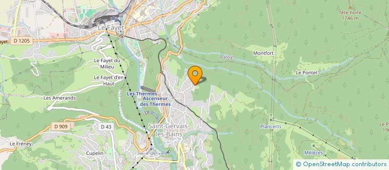 localisation de l'entreprise MONSIEUR THIERRY TUAZ TORCHON  SAINT-GERVAIS-LES-BAINS